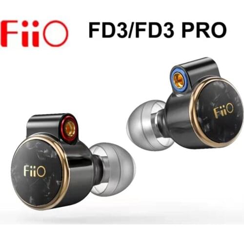 FiiO FD3 / FD3 Pro 1DD HiFi Audio In-ear Earphone Monitor Earplugs IEM 12mm DLC Wired Hi-Res Detachable MMCX Cable without Mic