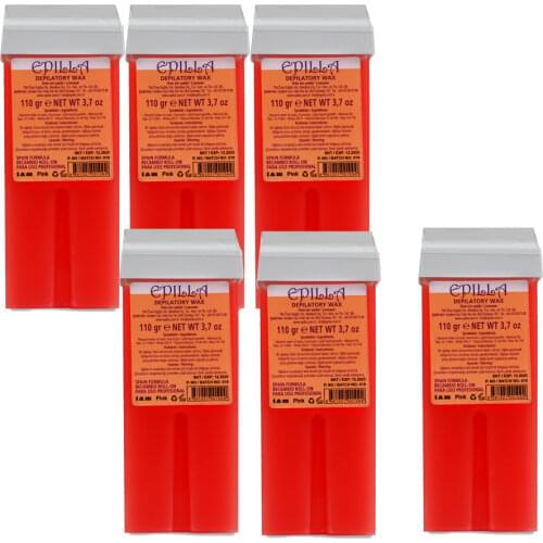 Roll On Wax For Hair Removal Hot Depilatory Warmer Heater Cartridge Powdered Sir 6 pcs Cloth After Waxing Oil Gift