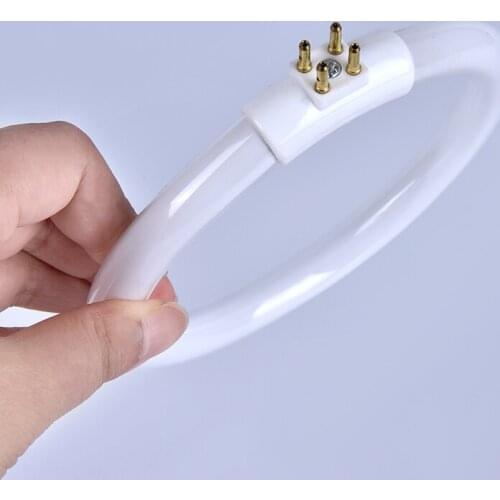 1PC 1W T4 Round Annular Tubes Anti-four-pin Lamps Bulb With 4 Pins Fluorescent Ring Lamp White Tube