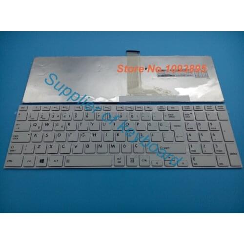 NEW Turkish keyboard For Toshiba Satellite C850 C850D C855 C855-18G C855D C870D C875D White laptop Turkish keyboard