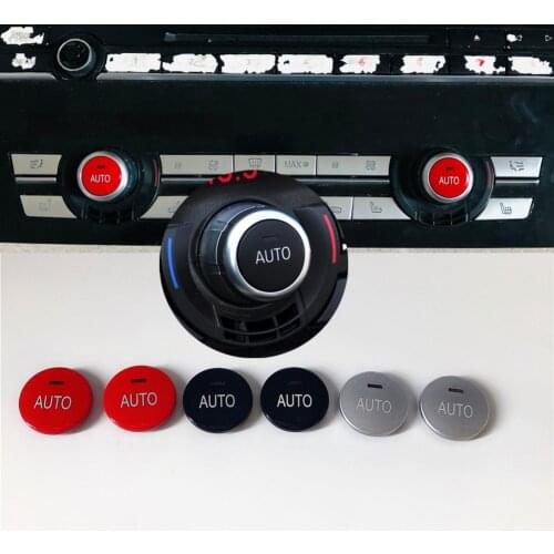 Car Air Conditioning Panel AUTO Switch Button Central Control Knob Cover For BMW 5 6 7 X5 X6 GT5 Series F10 F01 F15 F16