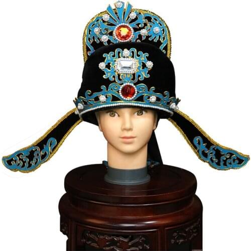 Beijing Opera yue opera Improved xiaoshengjin drama helmet Jieyuan towel childes hat the young mans scholar role