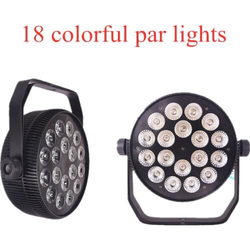 F&G1 piezas led par 18*18 w 6in1 rgbwauv led par 18 mini portátil interior plana LED Par luz