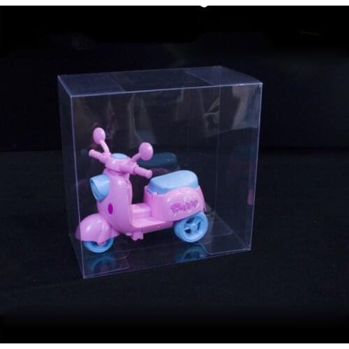 8x3x8cm Transparent Clear Gift Candy Box Square PVC Boxes Chocolate Bags Wedding Favor Party Event Plastic Gift Boxes