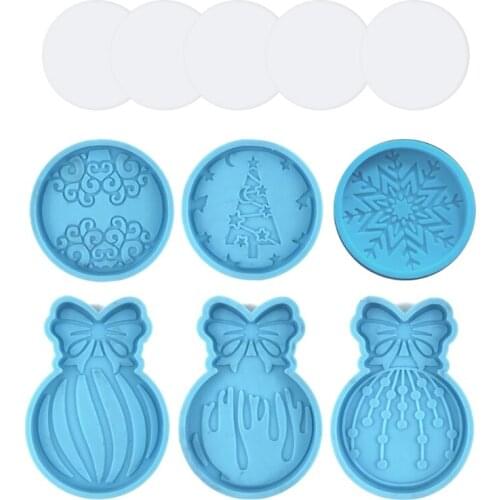 E56A Christmas Phone Holder Epoxy Resin Mold Diy Silicone Resin Casting Mold Suitable for Home/office/tablet Computer Craft