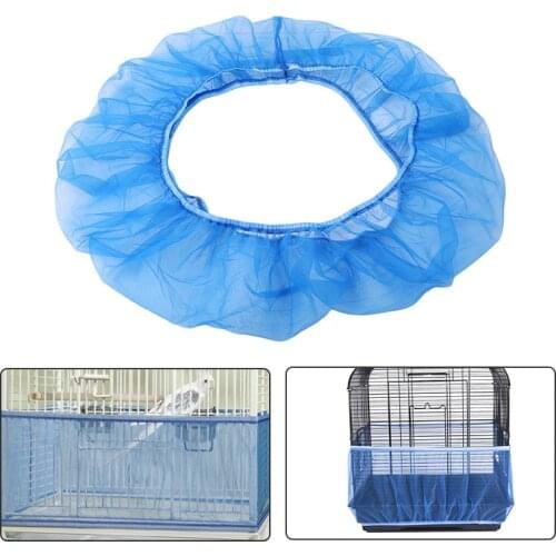 Hot Selling Bird Net Network Soft Shell Fabric Birdcage Mesh For Bird Cages Seed Guard Covers Unique Nylon Airy Cover Skirt