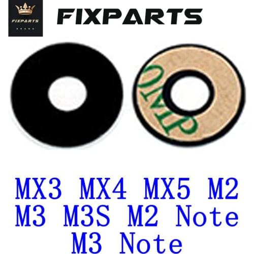 Pro5 Pro6 M1 M2 M3 3s M5 mini Note Rear Camera Lens Glass Cover MEIZU MX3 MX4 MX4pro MX5 Back Camera Glass Lens With Adhesive