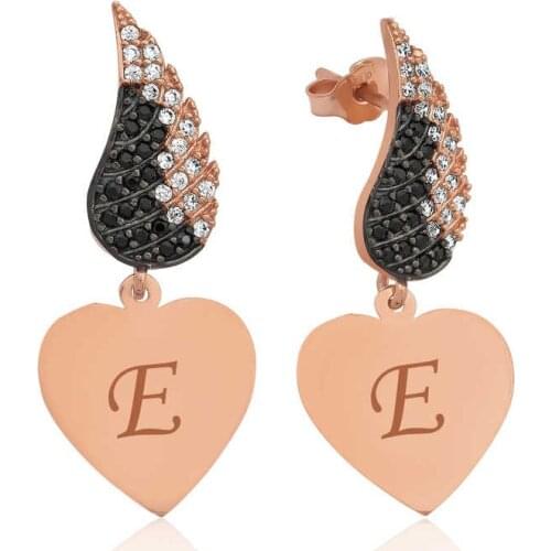 Tevuli 925 Sterling Silver Wing Heart Earrings
