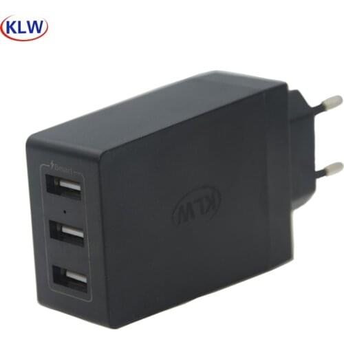 3 Ports smart USB Charger 6A Portable Mobile Phone Chargers Travel USB Wall Charger for iPhone Samsung LG Huawei Xiaomi