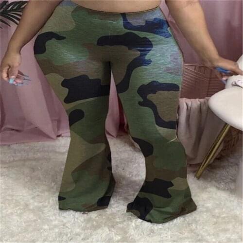 Tie Dye Print High Waisted Flare Pants for Women 2020 Fashion Sexy Bell Bottom Pants Casual Trouser Streetwear Skinny Clubwear