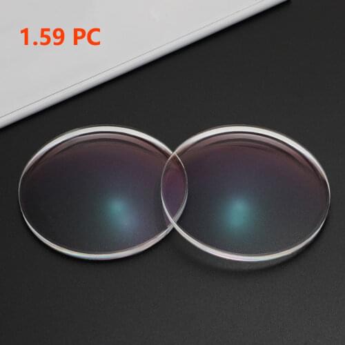 1.59 PC Lens for Rimless Prescription Glasses Polycarbonate Myopia/Reading/Presbyopia Never Break