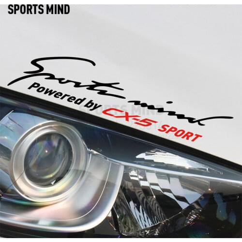 10 Pieces Sports Mind Car Styling On Car Lamp Eyebrow Car Sticker Decal For mazda cx 5 2017 CX-5 2018 car accessories