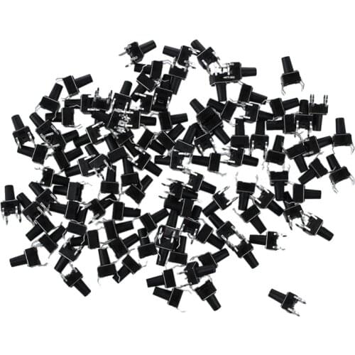100 Pcs 6 x 6mm x 9.5mm PCB Momentary Tactile Tact Push Button Switch 4 Pin DIP CNIM Hot