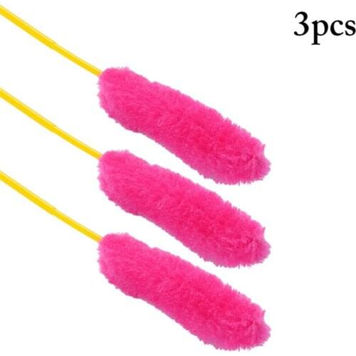 3pcs Cat Teaser Wand Flexible Handle Kitten Stick Toy Cat Interactive Toy Artificial Plush String Plastic Short Rod Pet Supplies