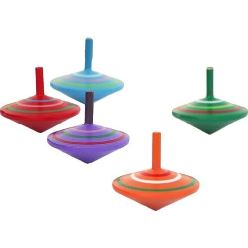 3 pieces/set of classic hand-painted wooden spinning top educational toys to develop puzzle solving and decompression games