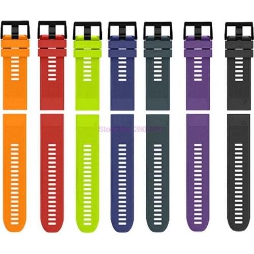 50pcs 26/22/20MM Watchband Strap for Garmin Fenix 5X 5 5S Plus 3 3HR D2 S60 Watch Quick Release Silicone Easyfit Wrist Band