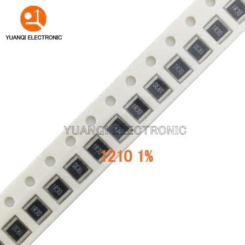 50pcs 1210 1% SMD resistor 0R ~ 1M 1/2W 0 1 10 100 150 220 330 ohm 1K 2.2K 10K 100K 220K 0R 1R 10R 100R 150R 220R 330R 470R 1M