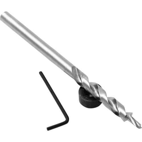 9.5mm HSS Step Cone Drill Round shank Twist step drill bits Oblique Hole Saw Locator Tool and Mini Wrench For pocket Durable bz