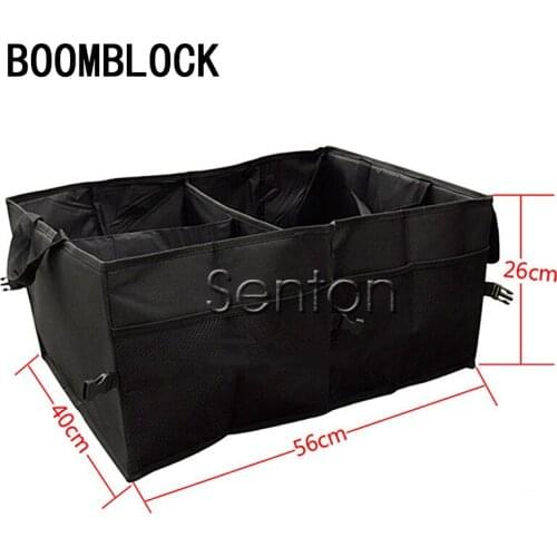 BOOMBLOCK Black Foldable Cooler Trunk Organizer For Inifiniti Kia Rio 3 K2 Sportage Ceed Ford Fiesta Mondeo Suzuki Swift