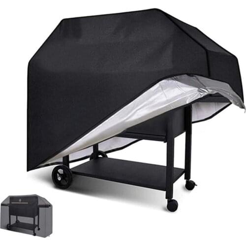 BBQ Cover 210D Heavy Duty Waterproof Outdoor Barbecue Cover UV-protective Weather Resistant Barbecue Grill Accessories 3 Sizes