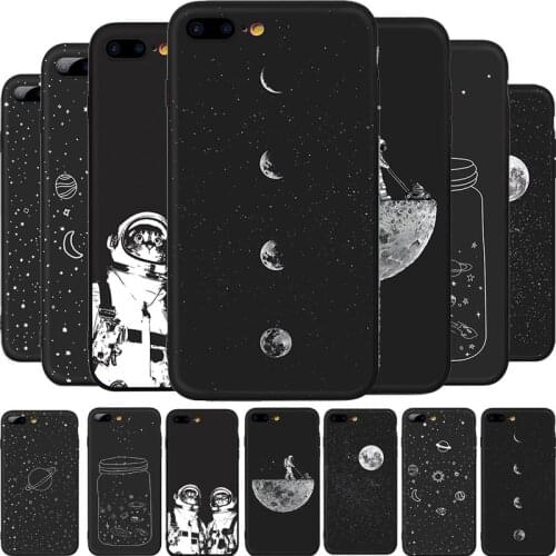 Ultra Slim Painted Space Moon Matte Soft TPU Phone Case for Iphone 12 Pro Max 11 Pro Max X XS Max XR SE 2020 6S 6S Plus 7 Plus 8