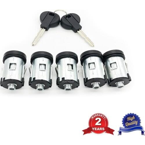 Set of 5 Door Locks Barrel Key for Citroen Dispatch Synergie Xantia XM Peugeot Expert 806 Fiat Scudo Ulysse 4162L0