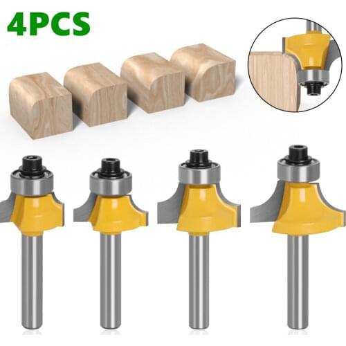 4pcs 6mm OR 1/4″shank 3 teeth T-Slot Router Bit Milling Straight Edge Slotting Milling Cutter Cutting Handle for Woodwork
