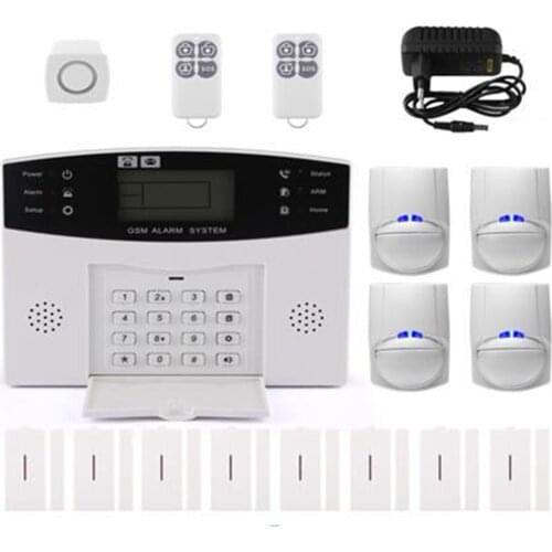 GSM+APP+LED Burglar Alarm System With 4 Sensor 8 Door Contact CS85-BC