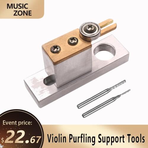 Violin Cellow Making Tools Electric Purfling Groove Cutter Luthier Tool Accessories with Two Miling Cutters Fiddle accessories