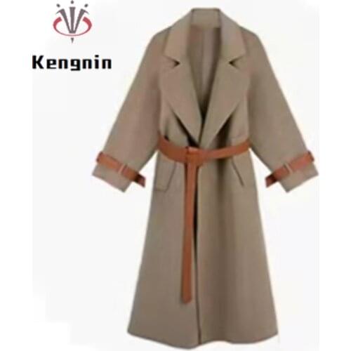 Kengnin Women's Coats With A Belt