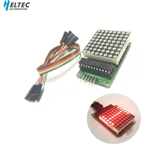 MAX7219 Dot Led Matrix Module MCU LED Display Control Module For Arduino 5V Interface Module 8 x 8 Output Input Common Cathode
