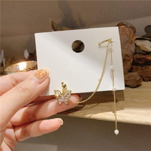 2020 New Trendy Womens Earrings Tassels Link Dangle Ear Clip Earrings For Women Accessories Brides Wedding Jewelry Wholesale