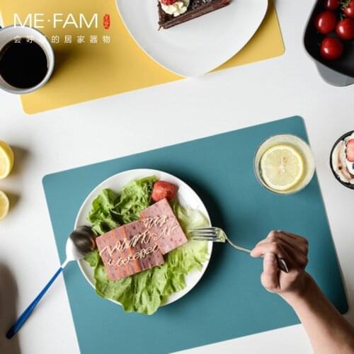 New Hot Nordic Simple 40*30cm Placemat Children Tableware Mat Eco-friendly Silicone Student Pad Insulated Table Protection Mats