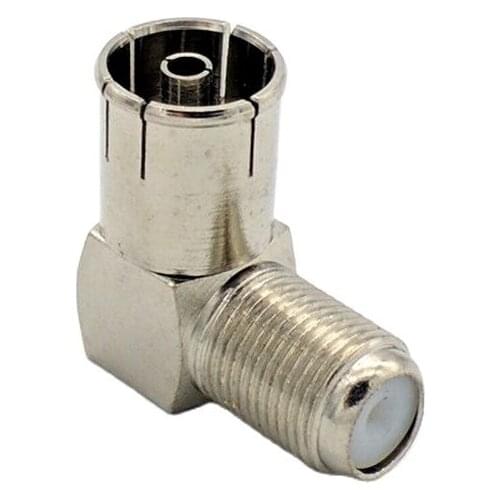 Right angle CATV Female to F Female connector 9.5 TV antenna connector to F type female 5pcs/lot