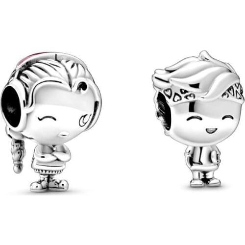 2020 New Original 925 Sterling Silver Beads Boy Girl Teenager Charm Fit Pandora Bracelet Bangle DIY Women Jewelry