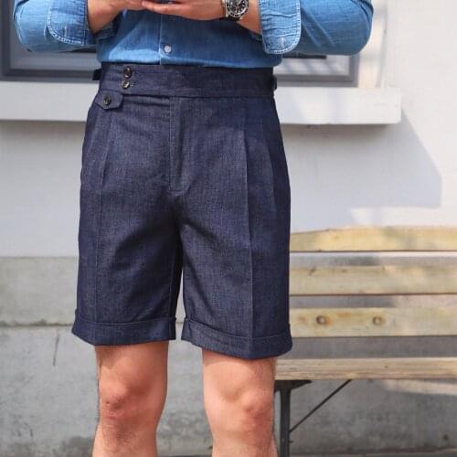 British Slim Shorts Mens Summer Gurkha Short Pant Vintage Casual Shorts C7