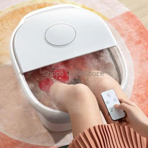 Foot Soaking Bucket Foldable Household Automatic Foot Washing Electric Massage Foot Bath Heating Thermostat
