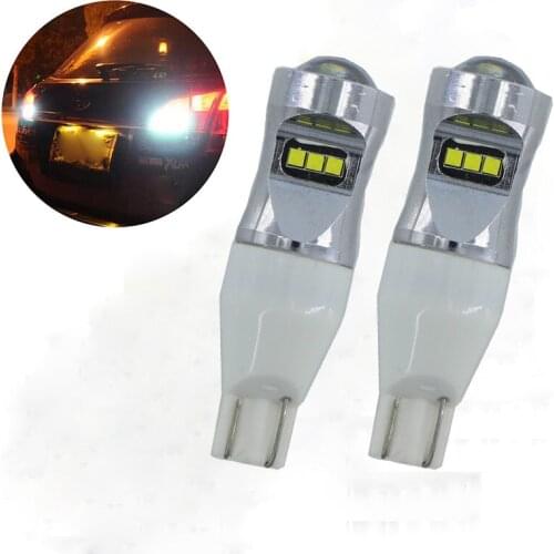 2pcs T15 921 W16W WY16W Super Bright 1800Lm LED Car Tail Bulbs Additional Brake Lights Auto Backup Reverse Lamp Turn Signals