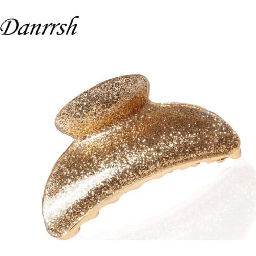 Ladies Large Hair Claw Shiny Acrylic Hair Claws Hair Clip Shiny Crab Amoeba Hairpin For Women Accessories Ornaments Dannrrsh