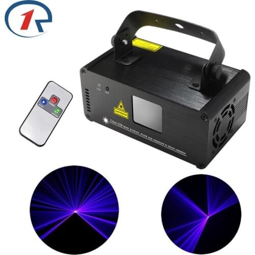 ZjRight IR Remote Laser light 9DMX 150mW Blue Scanner Lighting Disco Party Club Show Projector indoor decor ceiling ktv dj Light