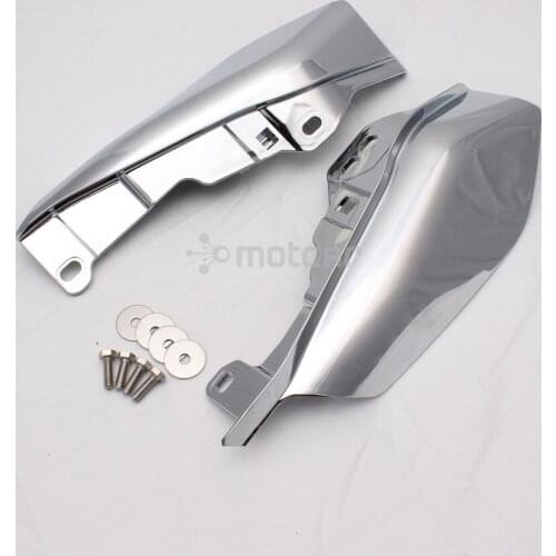 1set Chrome ABS Plastic Motorcycle Mid Frame Air Deflector Trim Protector for Harley Touring Street Glide FLHX 2017-2019