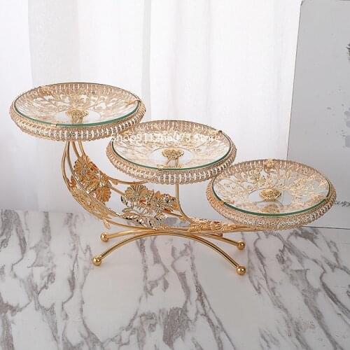 2020 new luxury creative home living room hotel coffee table crystal fruit bowl glass fruit bowl wholesale