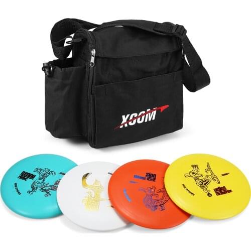 4 in 1 Disc Golf Pro Set Golf Bag Pouch Distance Driver Fairway Driver Mid-Range Putter Disc for kids Adults Golf Accessories