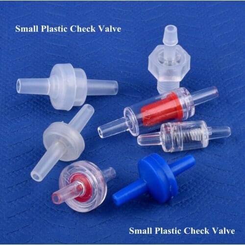 5~200pcs Mini Plastic Flat Interface Check Valve Drip Irrigation Hose Non-Return Valve Aquarium Fish Tank Air Pump One-way Valve