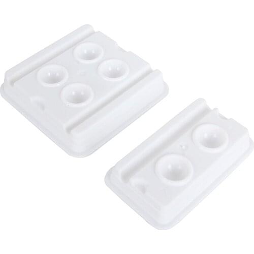 5pcs Microblading Accessories Tattoo Ink Cups Plastic Ink Cup Cap Pigment Clear Holder Container for Permanent Makeup Supplies