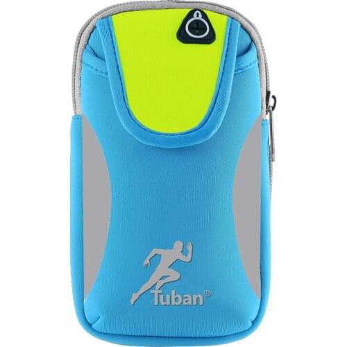 6 inch Gym Fitness Outdoor Sports Armband Sweatproof Breathable Running Armbag Unisex Cell Phone Bag Key Holder for iPhone 6 X