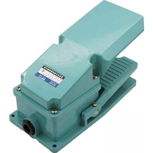 Aluminium Case Foot Switch 15A AC 380V AC 250V 50HZ Pedal Switch Wireless 1NO+1NC Reset