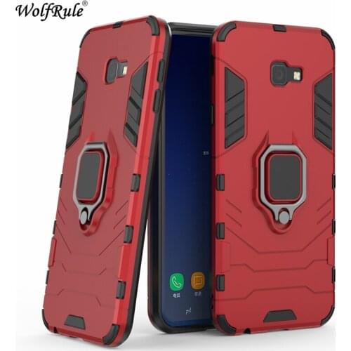 Car Holder Magnetic Case For Samsung Galaxy J4 Core Case 3-In-1 Durable Ring Stand Cover For Samsung J4 Core SM-J410F/DS Case 6"