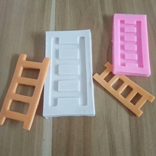 Large and small ladder shape cake decoration mold fondant chocolate liquid silicone mold
