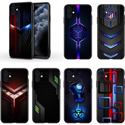 Araba Karbon Fiber For Apple iPhone 13 12 11 Mini XS XR X Pro MAX SE 2020 8 7 6 5 5S Plus Black Silicone Phone Case